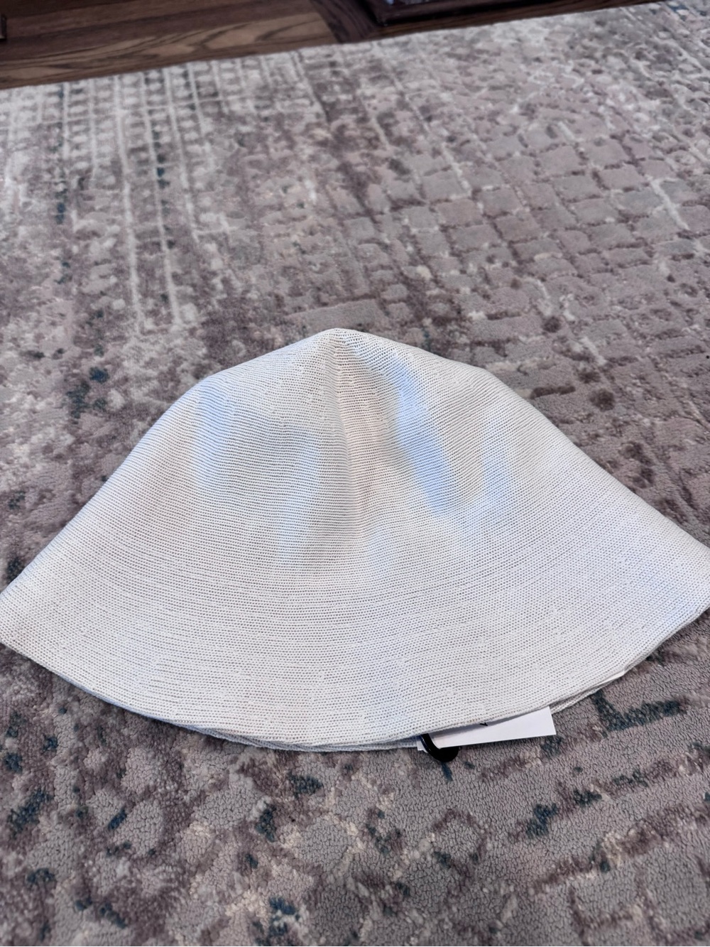 Uniqlo Light Cream Women's Bucket Hat - Simple Knit Sun Hat